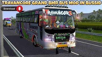 TRAVANCORE Grand BMR Bus Mod In Bus Simulator Indonesia - Bussid Bus Mod - Bussid Car Mod - Bussid