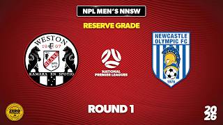 Npl Mens Nnsw Reserve Grade Round 1  Weston Bears V Newcastle Olympic