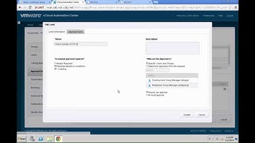 VMware vCAC 6.0 - Basic Approval Policies by Yves Sandfort