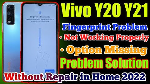 Vivo Y21 Fingerprint Option Missing || Vivo Y20 Y21 Fingerprint Not Working Problem Solution 2022