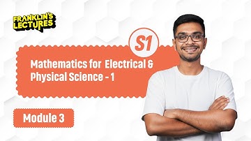 Mathematics For Electrical & Physical Science - 1 | Important Questions | Franklin
