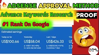 Keyword Research |Secrets of Blogging |Guaranteed Google Rankings keywordresearch adsenseapproval