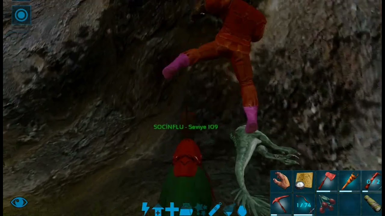 Arkmobile taming a raptor and moschops 