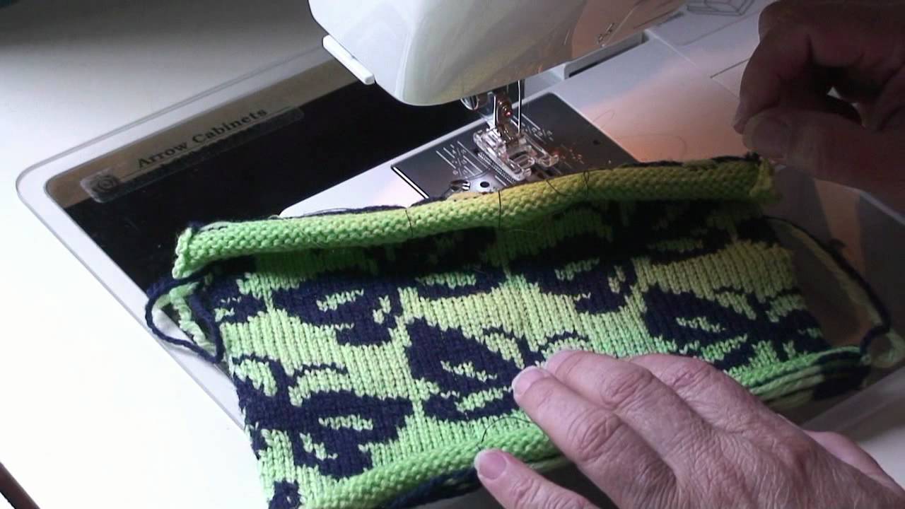 Machine Sewing Knitted Fair Isle Floats YouTube