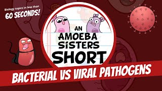Bacterial vs. Viral Pathogens - Amoeba Sisters #Shorts