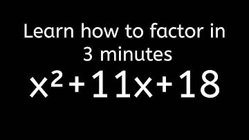 Learn how to Factor Trinomials in 3 minutes