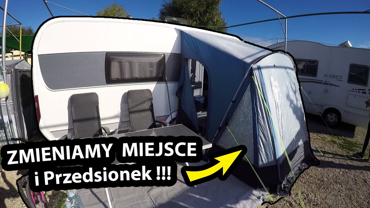 Zmieniamy Miejsce na CAMPINGU !!! - Rozkładam MAŁY PRZEDSIONEK  (Vlog #384)