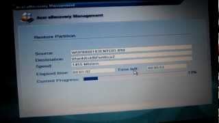How to factory reset restore an Acer Aspire 5735 and other Acer systems
