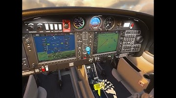 MSFS 2020 - Flying over LA in Quest 2 VR Ultra Settings with Hand Tracking + Joystick