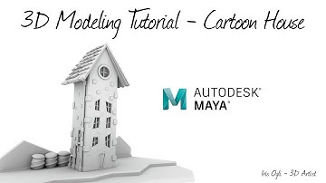 3D Modeling Tutorial - Modeling Stylized House in Autodesk Maya 2026