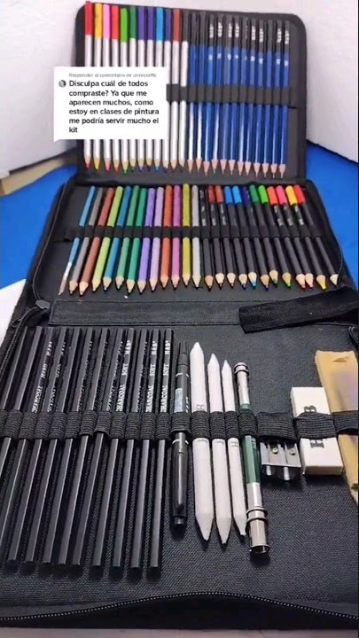 Set De Arte Profesional, Kit De Dibujo Colores Plegable