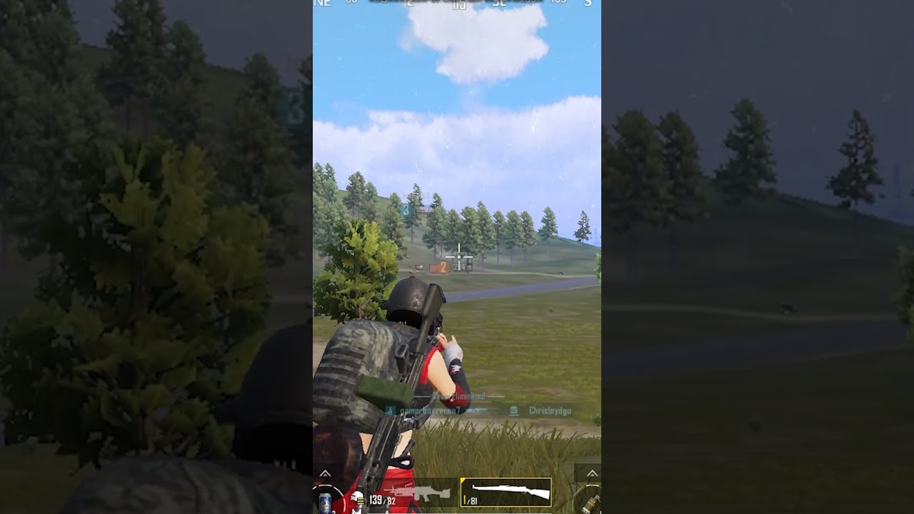 350m double sniper kills in pubg 