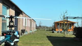 Range test Walkera RX2618V-D flat surface +/-550feet+ or 165mtr+