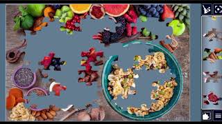 Colorful Fruit & Granola Bowl Jigsaw Puzzle Full Walkthrough 🧩  screenshot 4
