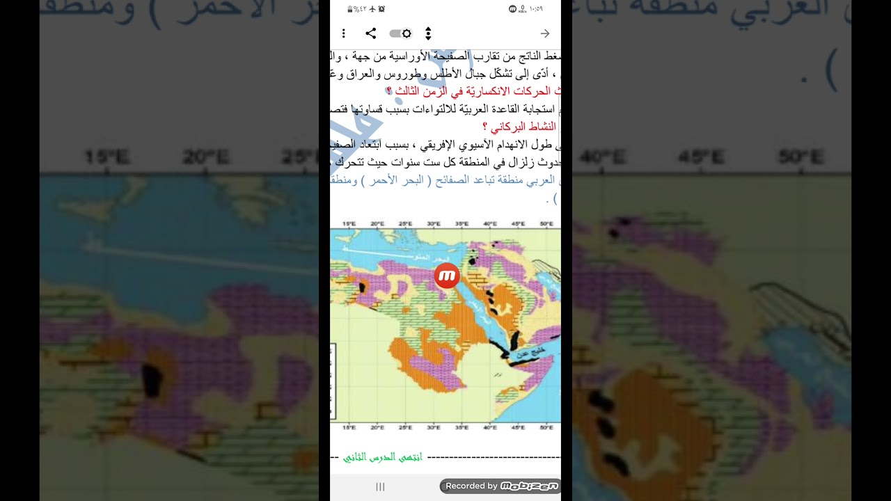 الدرس الثاني ، وحدة أولى جغرافية