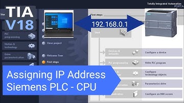 How to assign IP Address to Siemens PLC , HMI & Laptop /How to Find IP Address ?