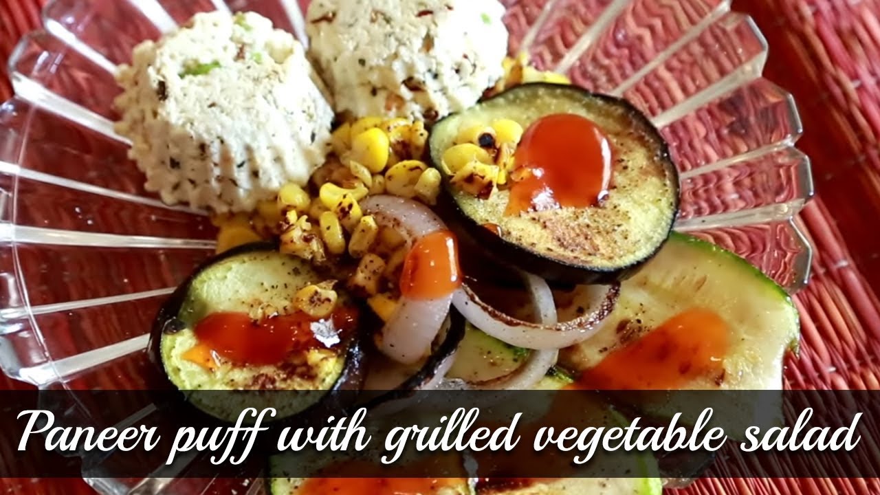 Paneer Puff With Grilled Vegetable Salad - Easy Snack Recipe - Rajshri Rewinds - Annuradha Toshniwal | Rajshri Food