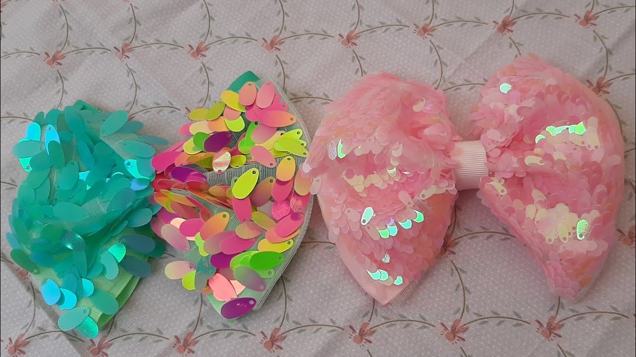 moño de lentejuela grande |moños fáciles |moños de moda| 