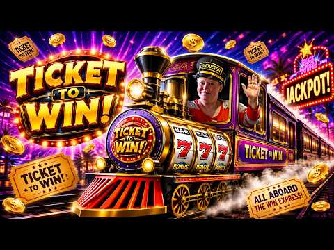 🎫Ticket To Win Arctic Express🚂Multiple Random Features Including a DOUBLE TRAIN POP! #casino #slot