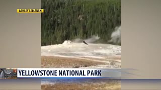 Man arrested after walking on Old Faithful geyser in Yellowstone National Park
