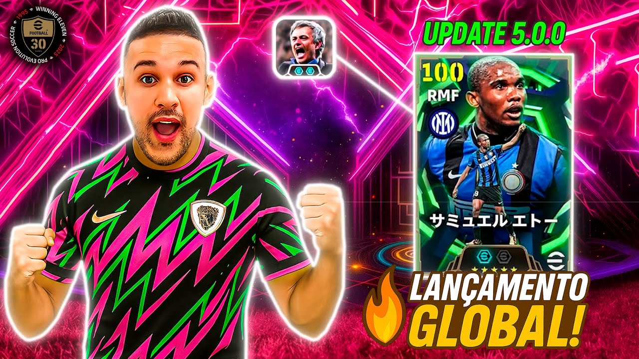 LANÇAMENTO GLOBAL! 🔥 UPDATE 5.0.0 😱 DO EFOOTBALL 2026 MOBILE AO VIVO