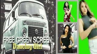 Girls Dancing green screen FREE USE for editing video