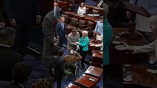 WATCH YOUR STEP: Elizabeth Warren took a tumble on the Senate floor #shorts #news #us #usa