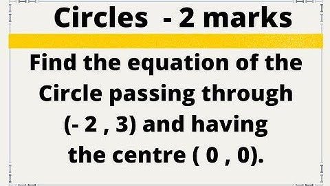 #circles | 2 marks problem  @EAG