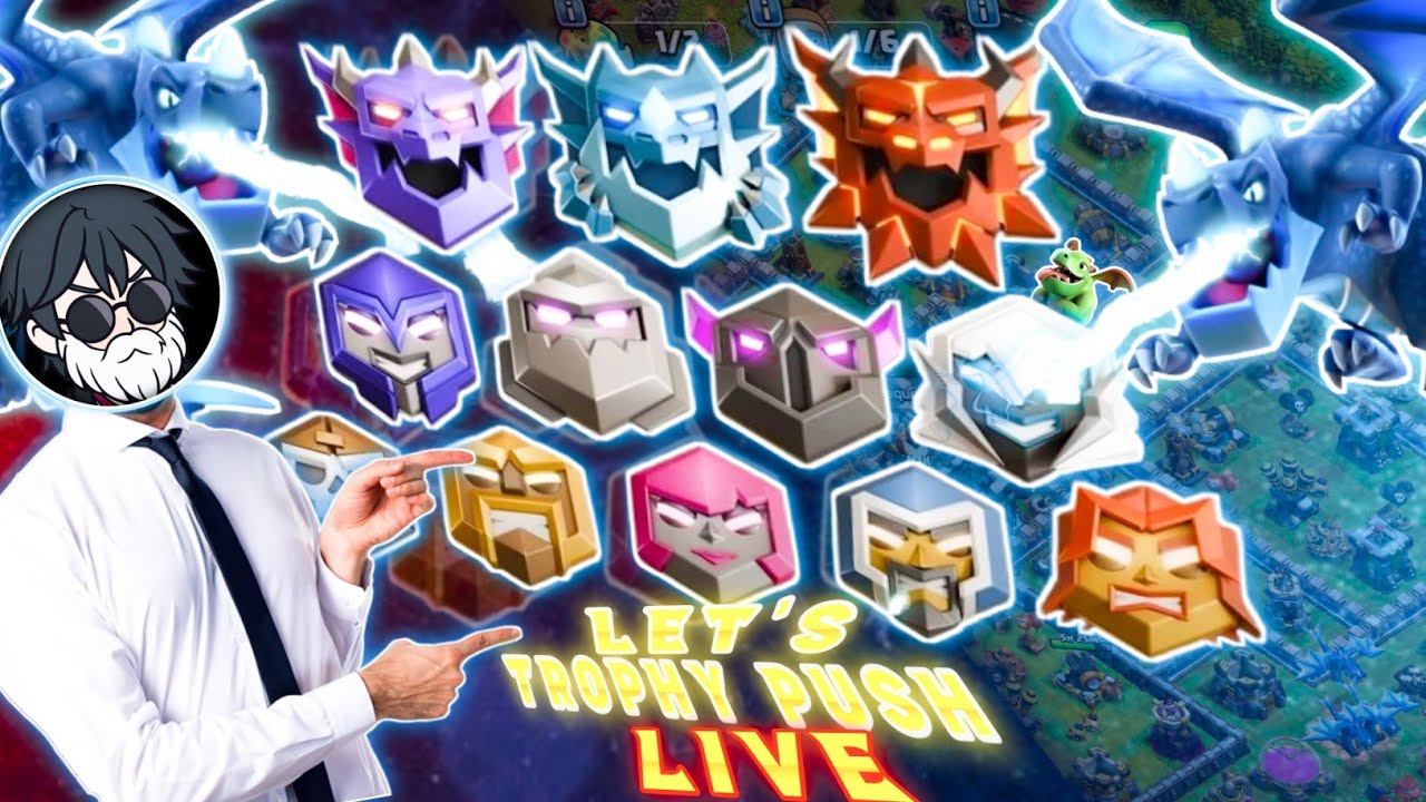 💥 LIVE: Let's Push 500+ Trophies Today's! Base Visits | Clash of Clans Nepali 🔥