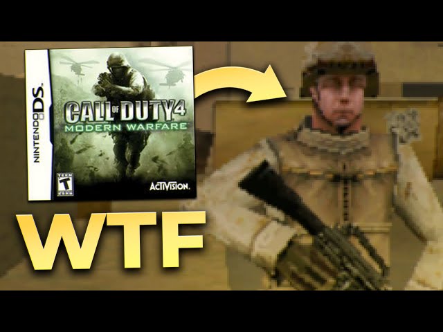 This is COD 4 on the Nintendo DS... - YouTube