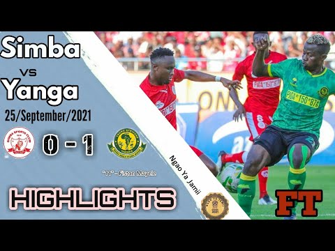 Highlights Simba 0 1 Yanga 25 09 2021 Ngao Ya Jamii 11 Fiston Mayele
