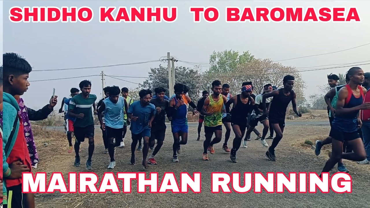 Mairathan running// SHIDHO KANHU CHOWK TO BAROMASEA 22/2/2026