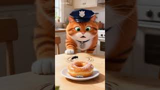 A police cat 👮‍♂️🐈 #cat #kidsvideo #funnycats