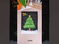 Easy Christmas Tree Painting Tutorial 2025 | Toothbrush Se Quick &amp; Beautiful DIY Art #craft #shorts