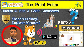 Tutorial 4.3 I Scratch Jr : The Paint Editor-Create new shape I  Robotics Era