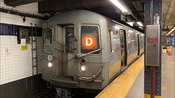 World Trade Center Bound 1986-1988 Westinghouse R68 D Train Via The E Line Terminating At WTC
