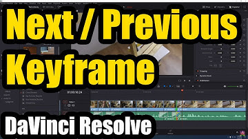 How to jump to the Next/Previous keyframe? (Davinci Resolve, Color Tab)