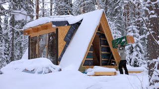 Building AFrame Cabin in Northern Sweden Part 3