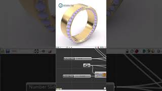 Fully #parametric wedding band made in #grasshopper3d.