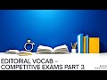 Editorial vocab | the hindu Editorial vocab|Vocabulary for competitive exams|English vocabulary