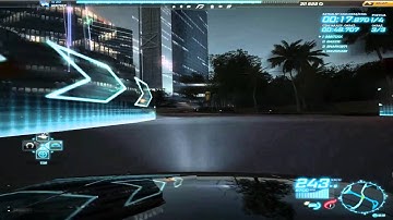 NFS World - Main Street - Fast Lap | (Slow Loading Textures, Transparent Road)