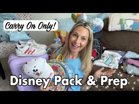 DISNEY PACK & PREP VLOG! Park Bag MUST HAVES, Trip Details, Packing Tips, How We Save & MORE ✨ ✈️