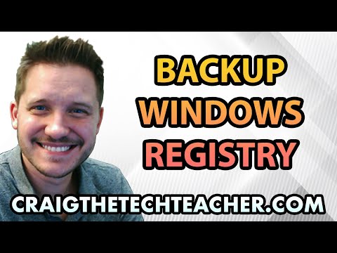 How To Backup The Registry On Windows XP
