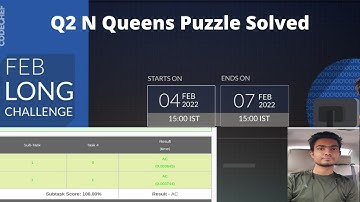 N Queens Puzzle Solved | EUREKA | February Long 2022  | Codechef |  CodePlayJatin | Jatin Sharma