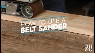 Go back to basics and discover our top tips for using a belt sander. Subscribe to the Better Homes and Gardens Channel: http://www