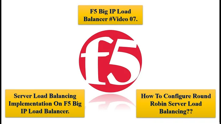 #Video-07, Server Load Balancing On F5 Big IP. Round robin load balancing f5.