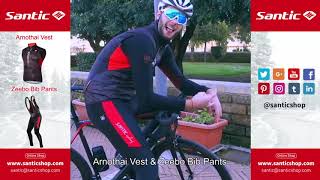 Santicshop road cycling Amothai vest & Zeebo Bib Pants screenshot 5