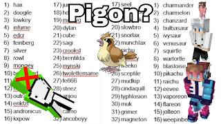 Hax Names 100 Speedrunners and 100 Pokemon