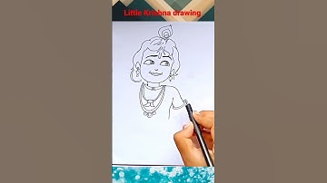 little Krishna drawing/ #shorts  #littlekrishnadrawing
