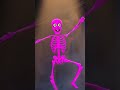 Pink Skeleton Hiding And Dancing #shorts #kids #teeheetown